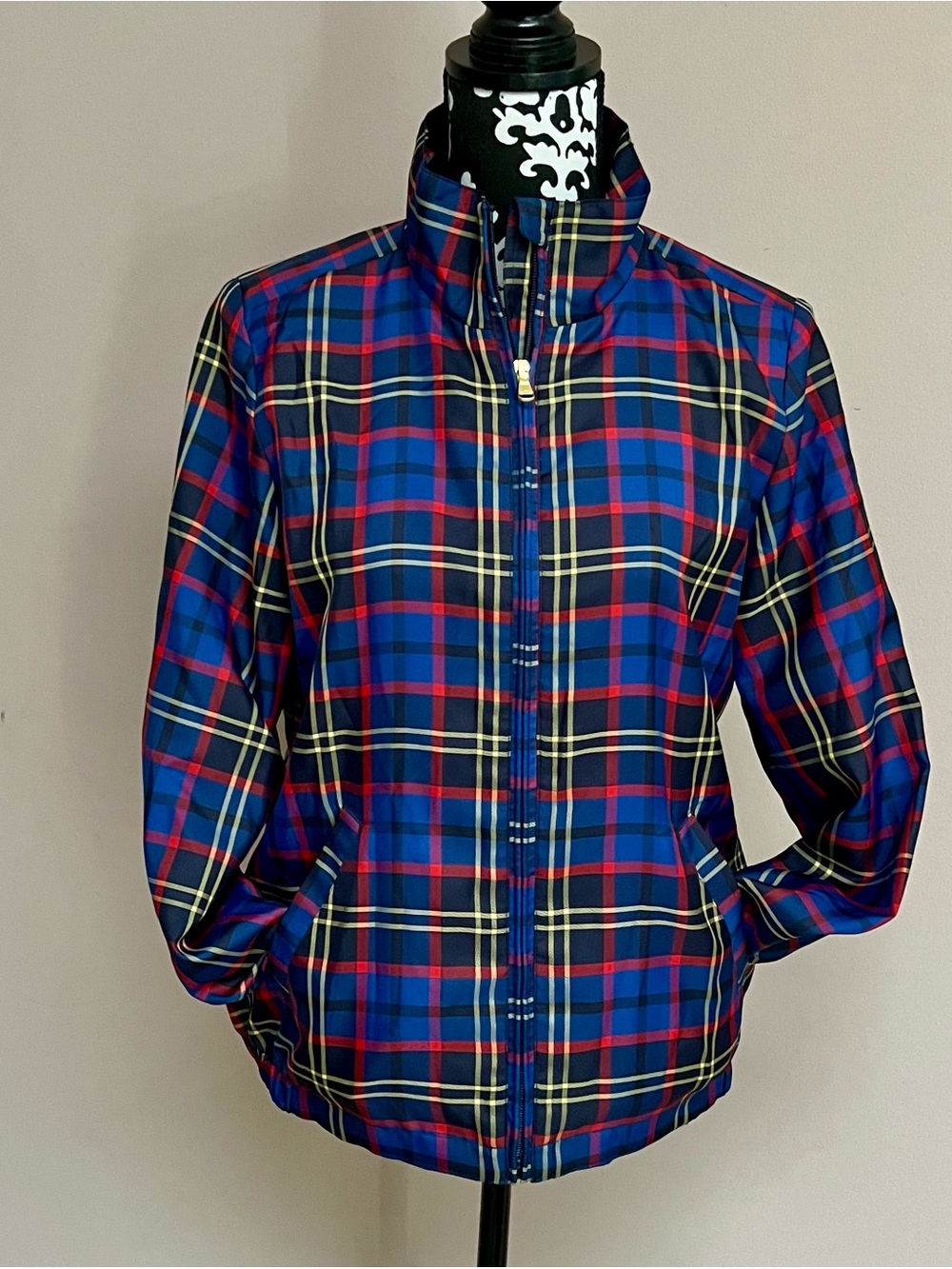 LAUREN RALPH LAUREN Active VTG Tartan Plaid Full-Zip Women’s Windbreaker Jacket